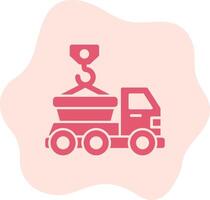 Skip Truck Vecto Icon vector