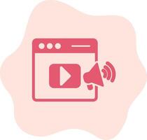 Video Marketing Vecto Icon vector