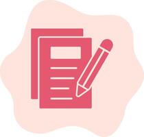 Notes Writing Vecto Icon vector