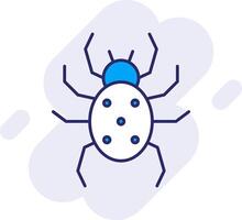 Spider Line Filled Backgroud Icon vector