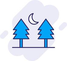 Pine tree Line Filled Backgroud Icon vector