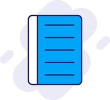 Notebook Line Filled Backgroud Icon vector