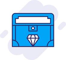 Valuable Line Filled Backgroud Icon vector