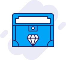 Valuable Line Filled Backgroud Icon vector