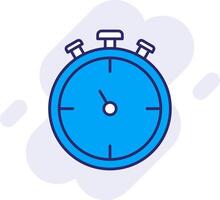 Stopwatch Line Filled Backgroud Icon vector