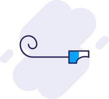 Party Blower Line Filled Backgroud Icon vector