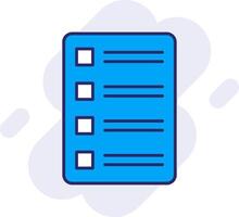 Task List Line Filled Backgroud Icon vector