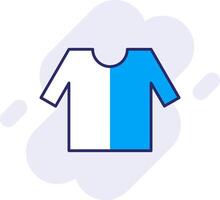 Shirt Line Filled Backgroud Icon vector