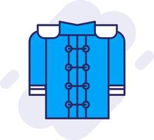 Marching Uniform Line Filled Backgroud Icon vector