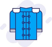 Marching Uniform Line Filled Backgroud Icon vector