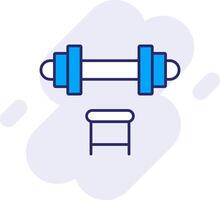 Dumbbell Line Filled Backgroud Icon vector