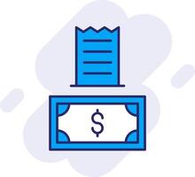 Payment Line Filled Backgroud Icon vector