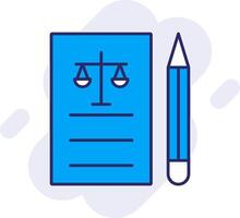 Legal Line Filled Backgroud Icon vector
