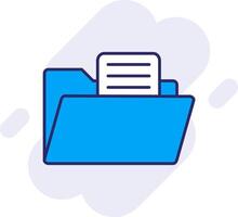 File Directory Line Filled Backgroud Icon vector