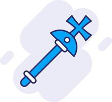 Scepter Line Filled Backgroud Icon vector