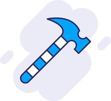 Hammer Line Filled Backgroud Icon vector