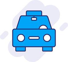 Taxi Line Filled Backgroud Icon vector