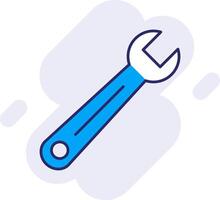 Wrench Line Filled Backgroud Icon vector