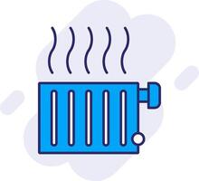 Radiator Line Filled Backgroud Icon vector