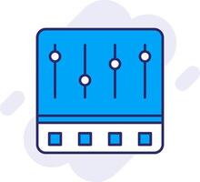 Control Panel Line Filled Backgroud Icon vector