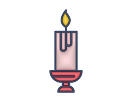 a 3d Candle on a transparent background png