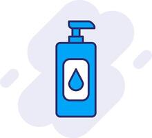 Shampoo Line Filled Backgroud Icon vector