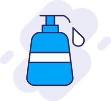 Liquid Soap Line Filled Backgroud Icon vector