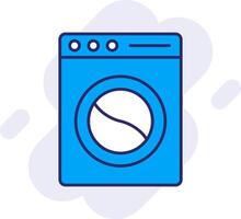 Laundry Line Filled Backgroud Icon vector