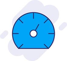 Speedometer Line Filled Backgroud Icon vector