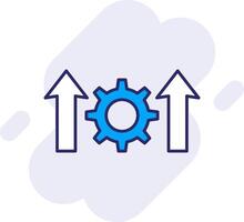Automation Line Filled Backgroud Icon vector