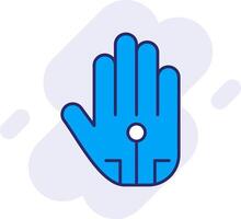 Wired Glove Line Filled Backgroud Icon vector