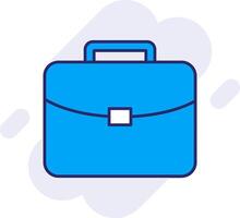 Brief Line Filled Backgroud Icon vector