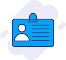 Identify Line Filled Backgroud Icon vector
