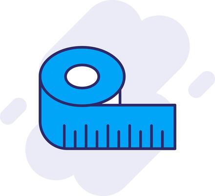 Ruler Line Filled Backgroud Icon