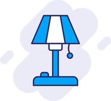 Floor Lamp Line Filled Backgroud Icon vector