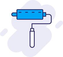 Lint Roller Line Filled Backgroud Icon vector