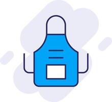 Apron Line Filled Backgroud Icon vector