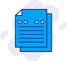 Note Line Filled Backgroud Icon vector