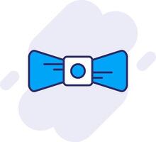Bow Tie Line Filled Backgroud Icon vector