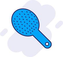 Hair Brush Line Filled Backgroud Icon vector