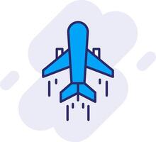 aire transporte línea lleno fondo icono vector