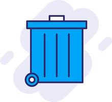 Refuse Line Filled Backgroud Icon vector