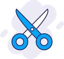 Scissors Line Filled Backgroud Icon vector