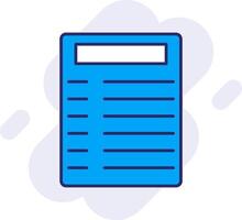 Parchment Line Filled Backgroud Icon vector