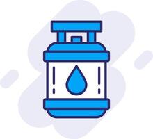 Propane Line Filled Backgroud Icon vector