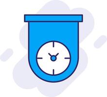 Kitchen Timer Line Filled Backgroud Icon vector