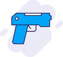 pistola línea lleno fondo icono vector