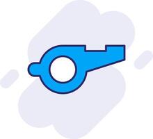 Whistle Line Filled Backgroud Icon vector