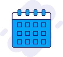 Calender Line Filled Backgroud Icon vector