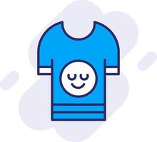 Shirt Design Line Filled Backgroud Icon vector